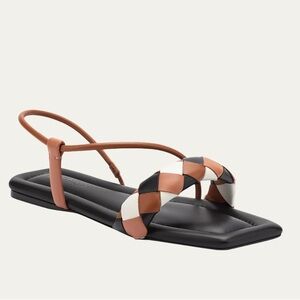 Mercedes Castillo Thalia Colorblock Woven Slingback Sandals